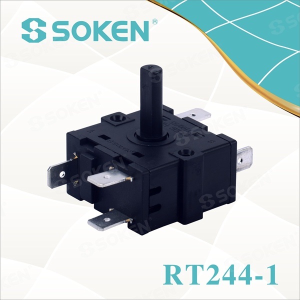 High-Temperature Rotary Switch with 5 Position (RT244-1)