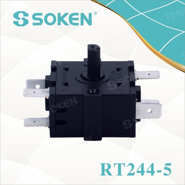 High-Temperature Rotary Switch with 5 Position (RT244-5)