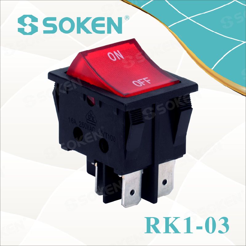 Lighted on off Rocker Switch Panel