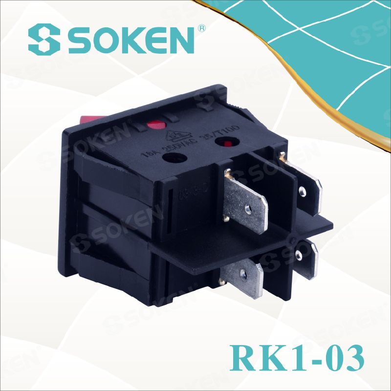 Lighted on off Rocker Switch Panel