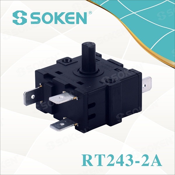 Soken Appliance Electric 5 Position Rotary Selector Switch 16A 250V
