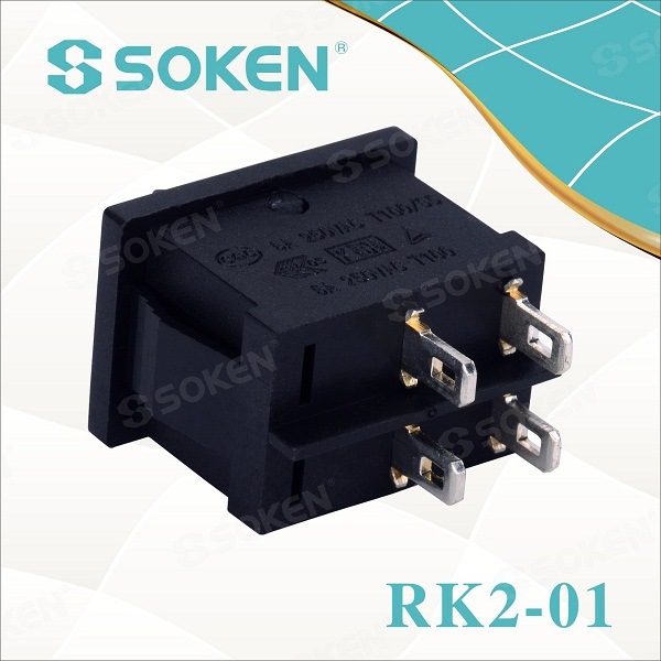 Soken ஒற்றை துருவம் TUV VDE ENEC ராக்கர் ஸ்விட்ச் T85