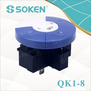 Soken Qk1-8 4 অবস্থান বৈদ্যুতিক কী সুইচ