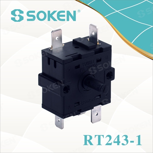 18 Years Factory Plastic Switch -
 5 Position Rotary Switch for Heater (RT243-1) – Master Soken Electrical