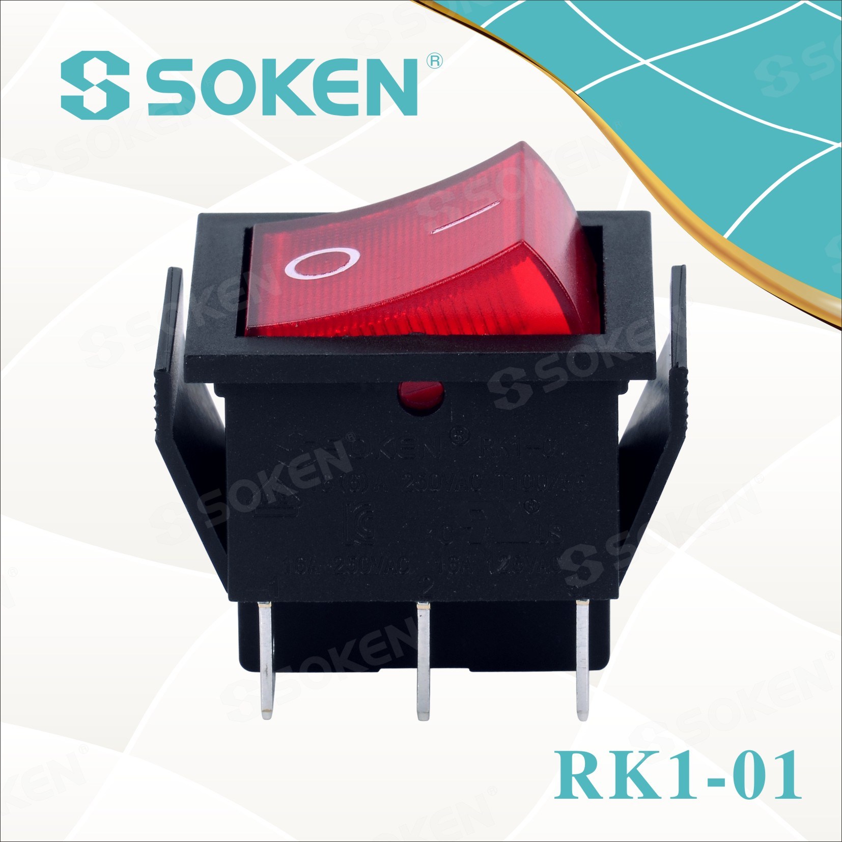 PriceList for 2 Pins On Off Rocker Switch -
 Double Pole Double Throw Rocker Switch with Light – Master Soken Electrical