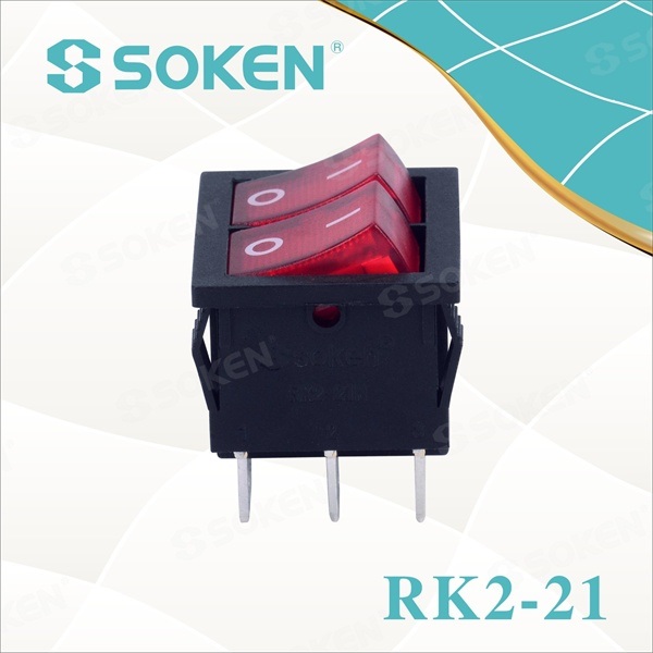 Lowest Price for Plastic Equipment Light -
 Double Spst Rocker Switch – Master Soken Electrical