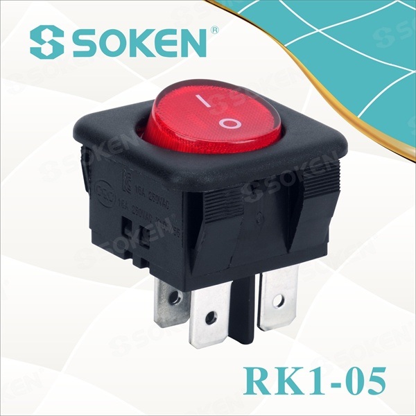 Popular Design for Rotary Button Illuminated Switch -
 Dpdt Round Rocker Switch – Master Soken Electrical