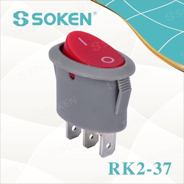 Manufacturing Companies for 3 Position Rotary Cam Switch -
 Illuminated Spst Oval Rocker Switch – Master Soken Electrical