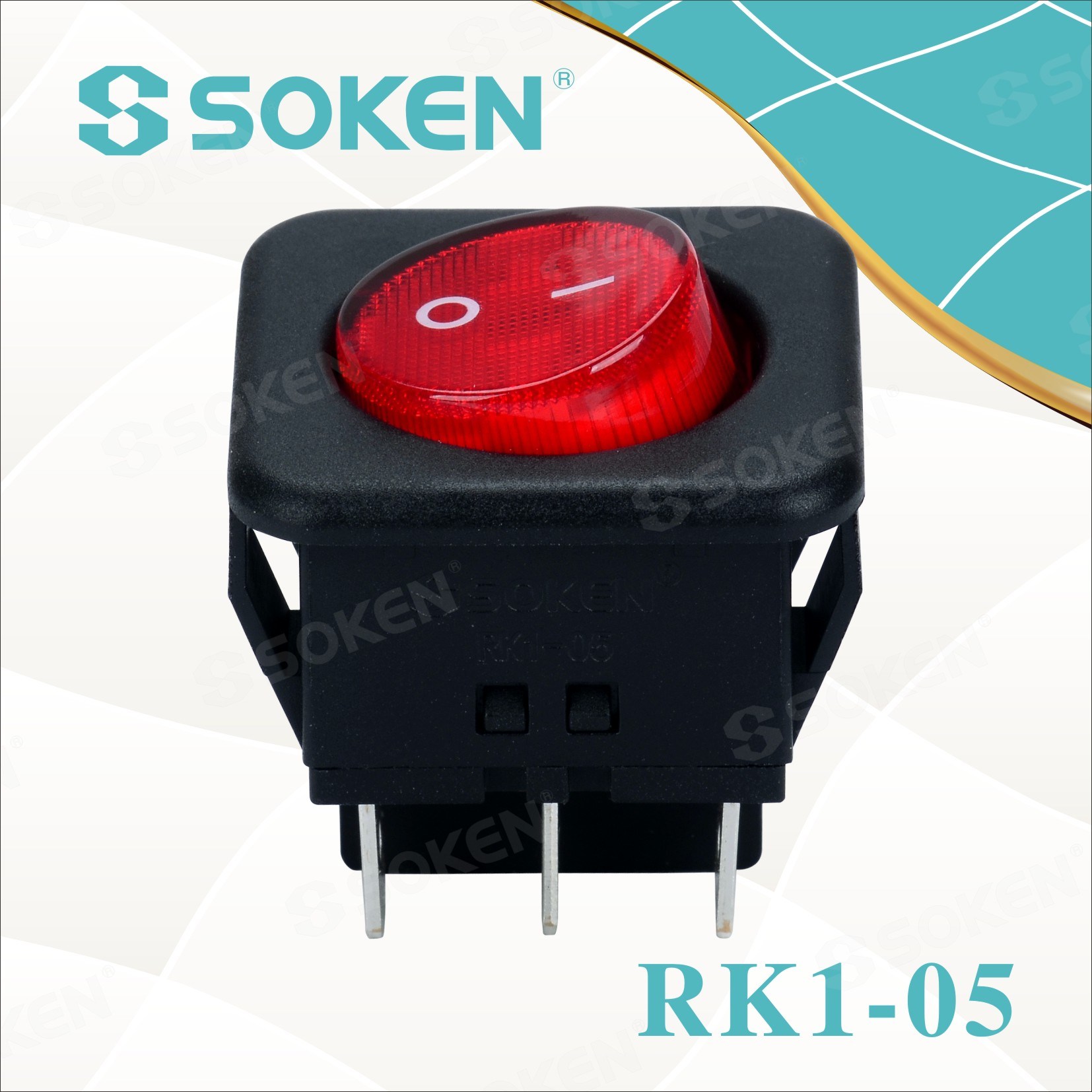 China OEM Selector Switch - Lighted on off Rocker Switch on on – Master Soken Electrical