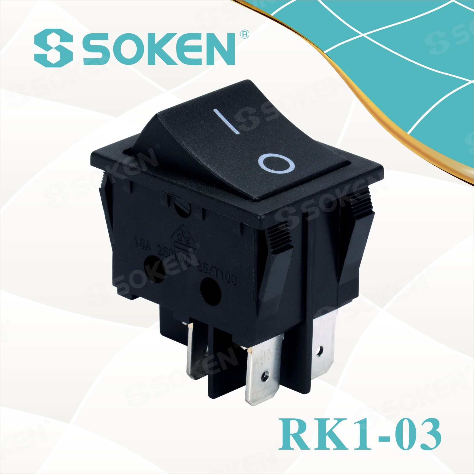 China New Product Boat Switch With Brass -
 Lighted on off Rocker Switch – Master Soken Electrical