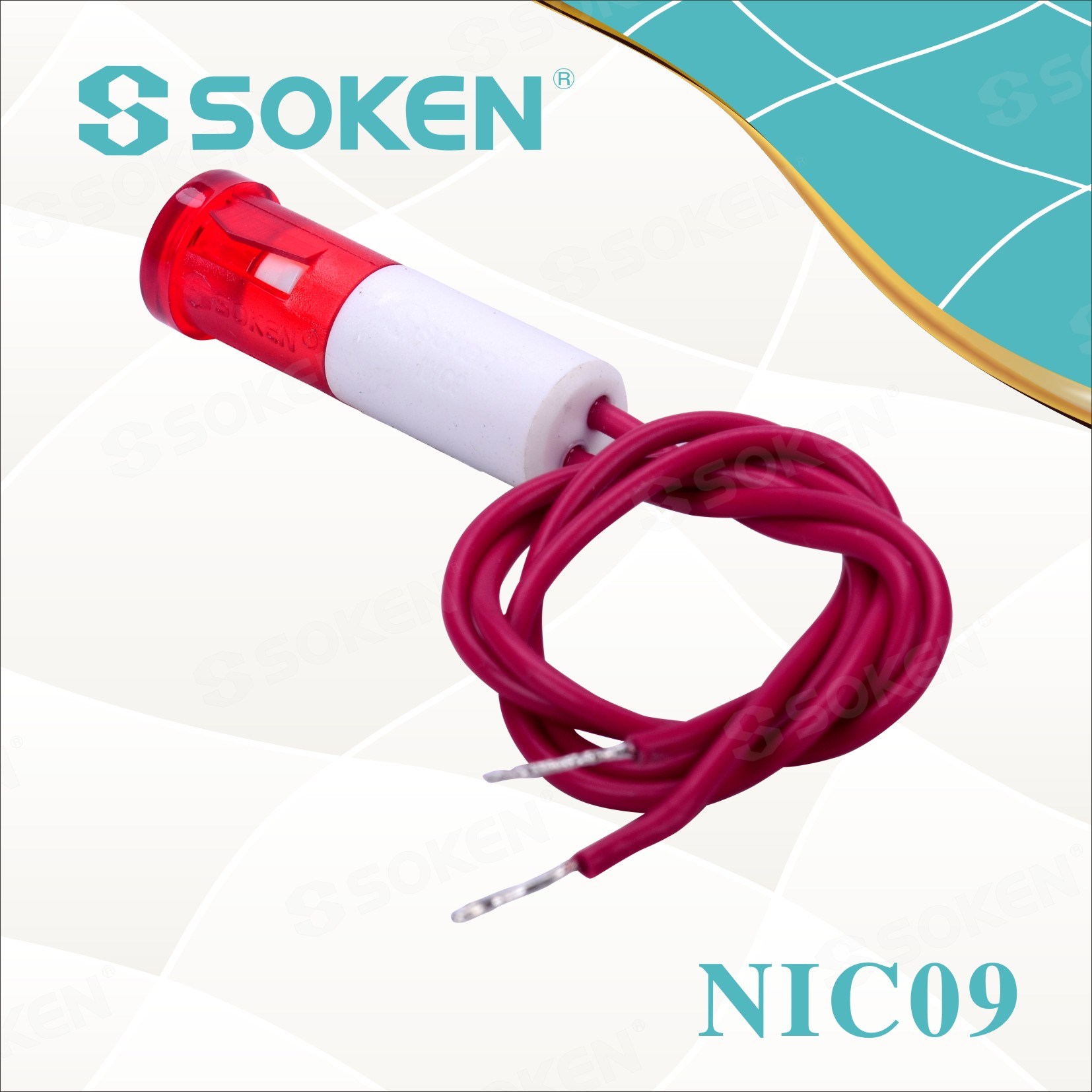 100% Original Selector Push Button Switch -
 Nic09 Signal Indicator Light with Wire 110V 250V 24V – Master Soken Electrical