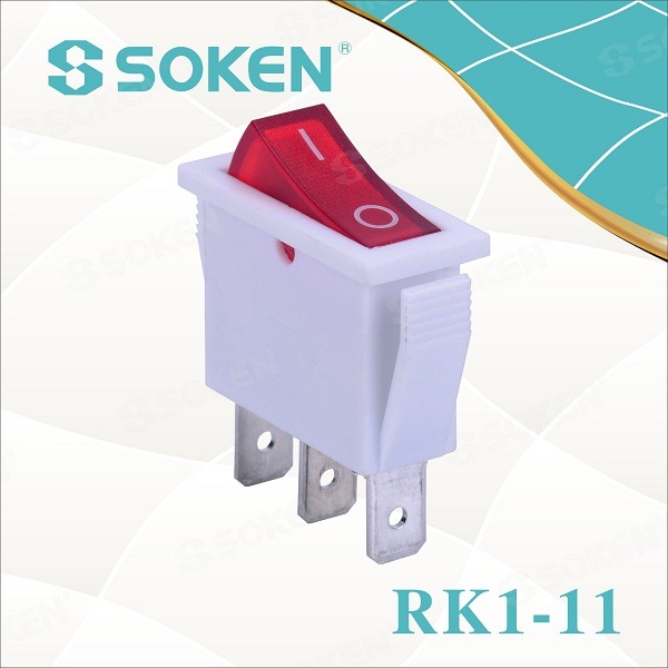 Bottom price Miniature Rotary Switches -
 Rk1-11 Home Appliances Electric Lighting on off Rocker Switch T85 – Master Soken Electrical