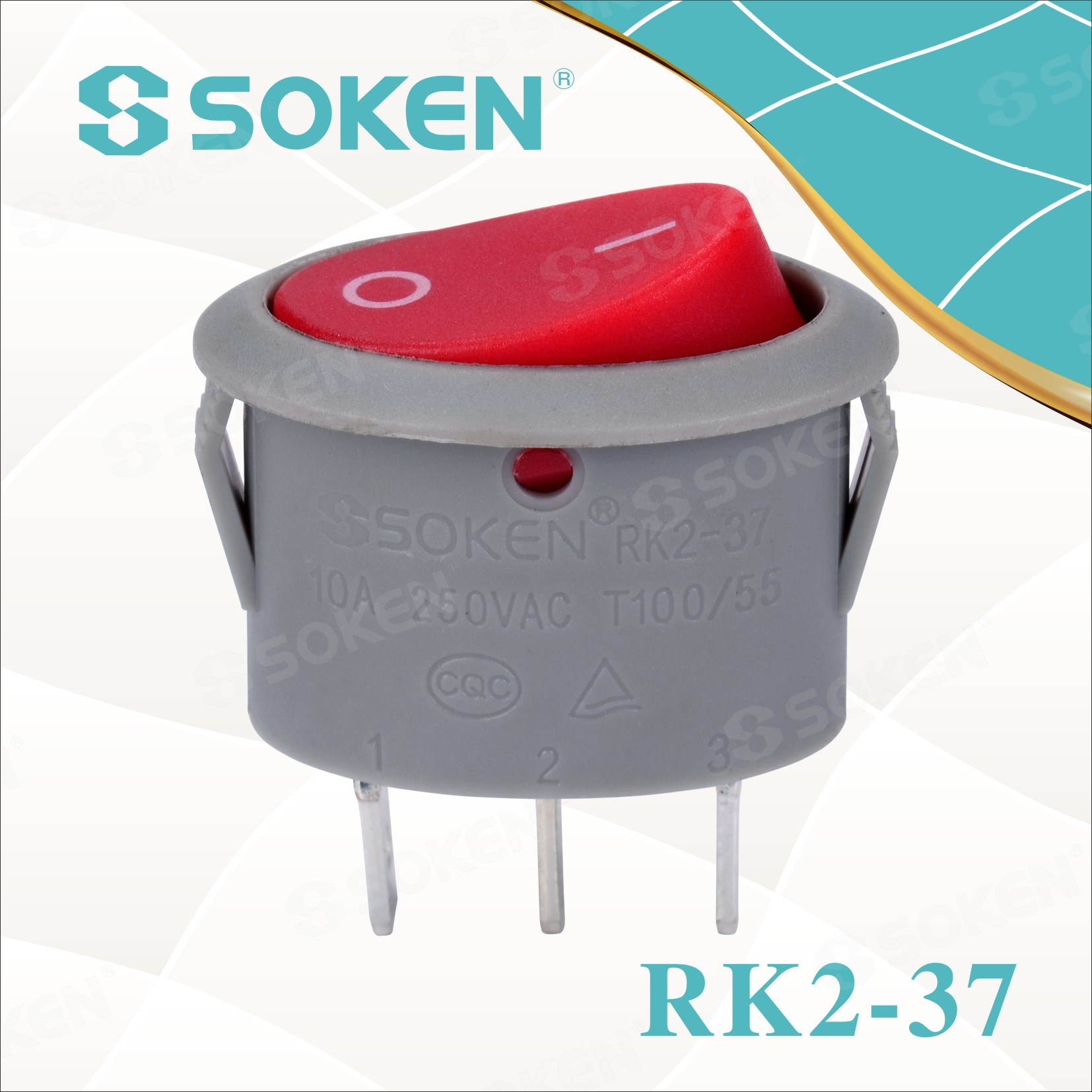 Reasonable price Electric Torch Push Button Switch -
 Rk2-37A Oval Rocker Switch – Master Soken Electrical