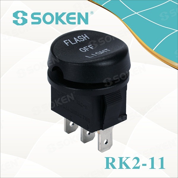 OEM/ODM Supplier Waterproof Indicator Lamp -
 RoHS UL on off on Micro Rocker Switch 6A 250V – Master Soken Electrical