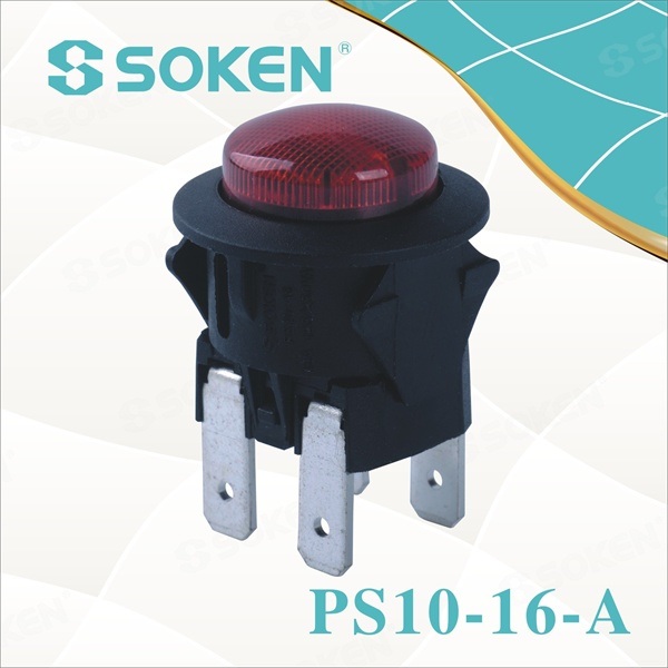 Hot New Products Led Worklight -
 Small Red Push Button Switch – Master Soken Electrical