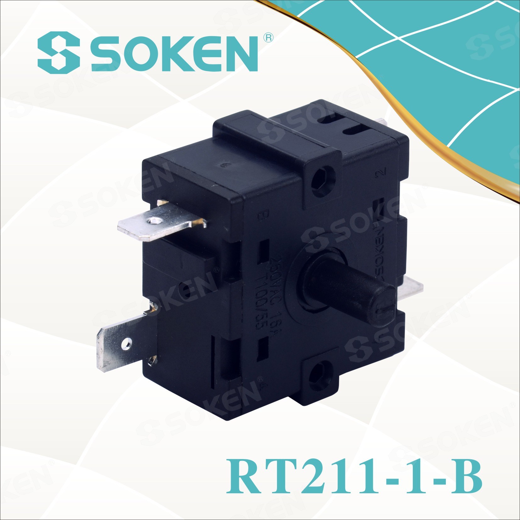 Well-designed On Off Rocker Switch 16a 250v -
 Soken 2 Position Rotary Switch – Master Soken Electrical