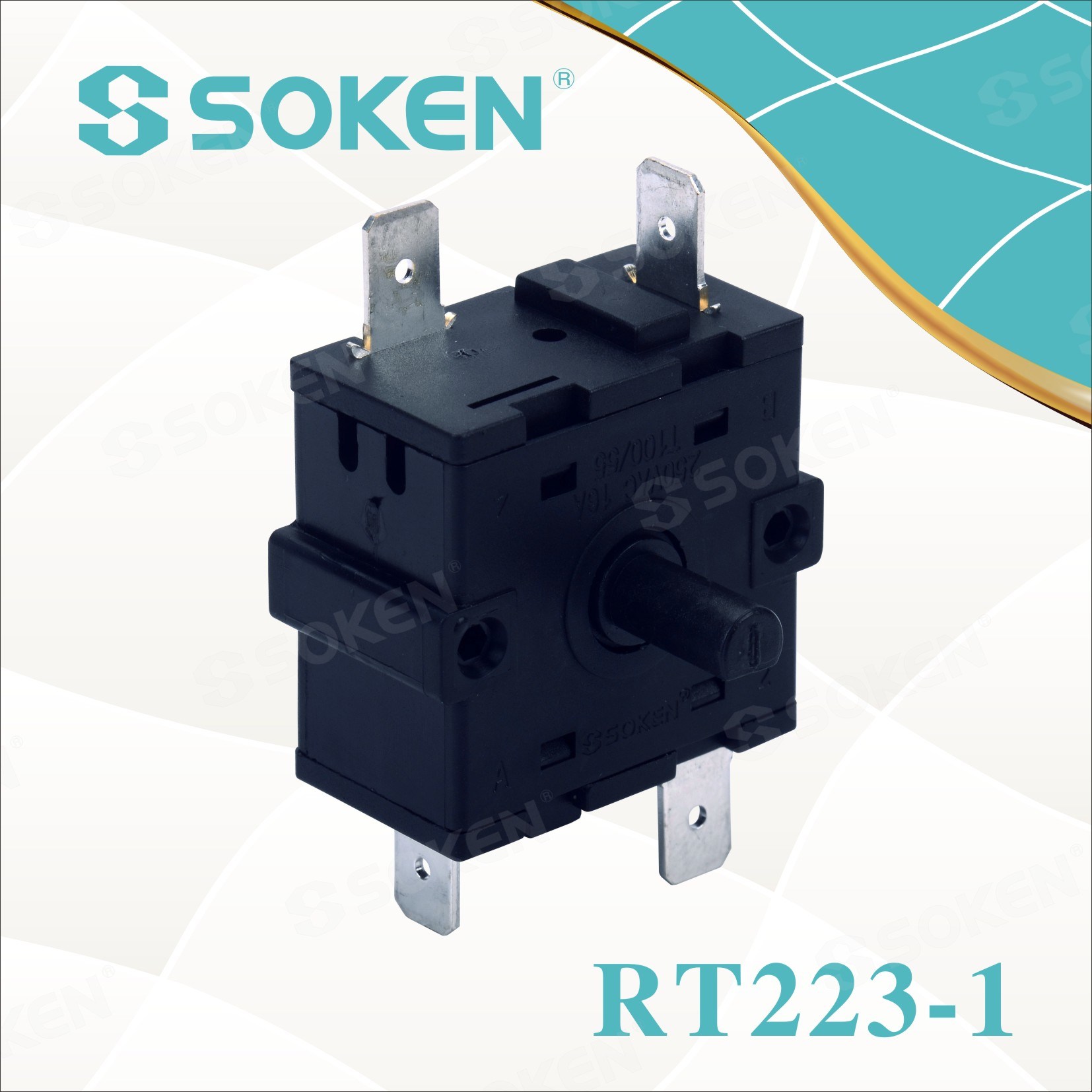 Factory For Hotel Guest Room Control System Switch - Soken 3 Position Rotary Switch – Master Soken Electrical