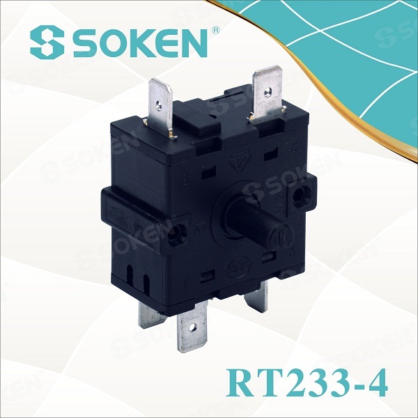 Renewable Design for Key And Rotary Switches - Soken 4 Position Electric Rotary Encoder Switch 16A 250V T100 – Master Soken Electrical