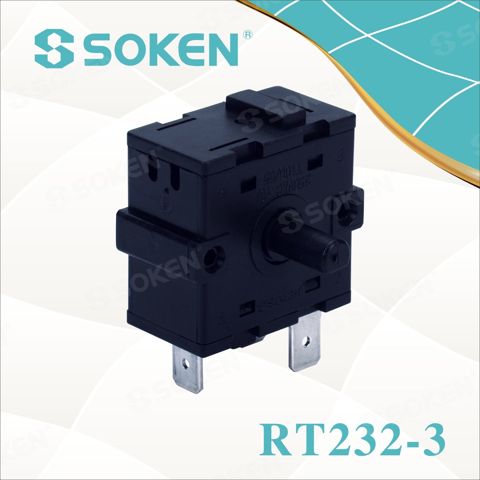 Cheap price Momentary Tact Switches -
 Soken 4 Position Heater Rotary Switch – Master Soken Electrical