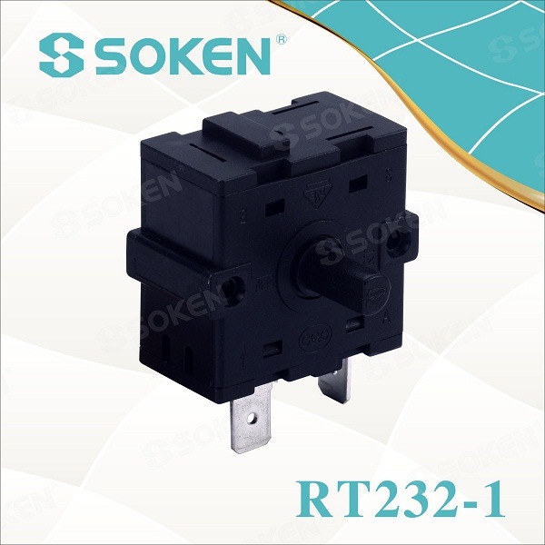 China Cheap price Exit Cutton With Key -
 Soken 4 Position Rotary Switch for Oven Rt232-1 – Master Soken Electrical