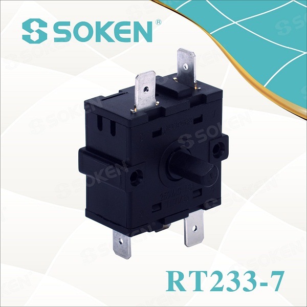 Manufacturing Companies for Shutter Switch -
 Soken Electric Oven 4 Position Rotary Switch 16A 250V T100 – Master Soken Electrical