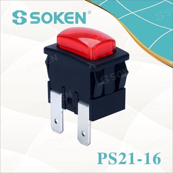 Hot Sale for Boat Rocker Switches -
 Soken Garment Steamer Push Button Switch 250VAC 16A 1 Pole – Master Soken Electrical