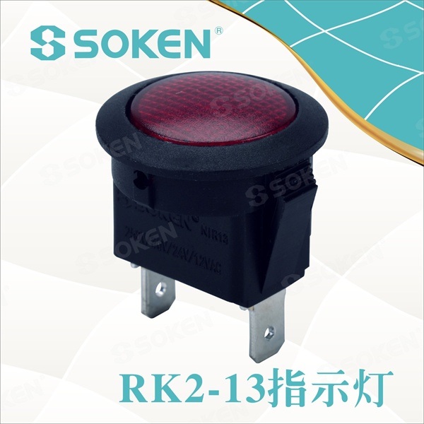 OEM/ODM Factory 2 Pole 4 Position Rotary Switch -
 Soken Indicator Light with 2 Pins – Master Soken Electrical