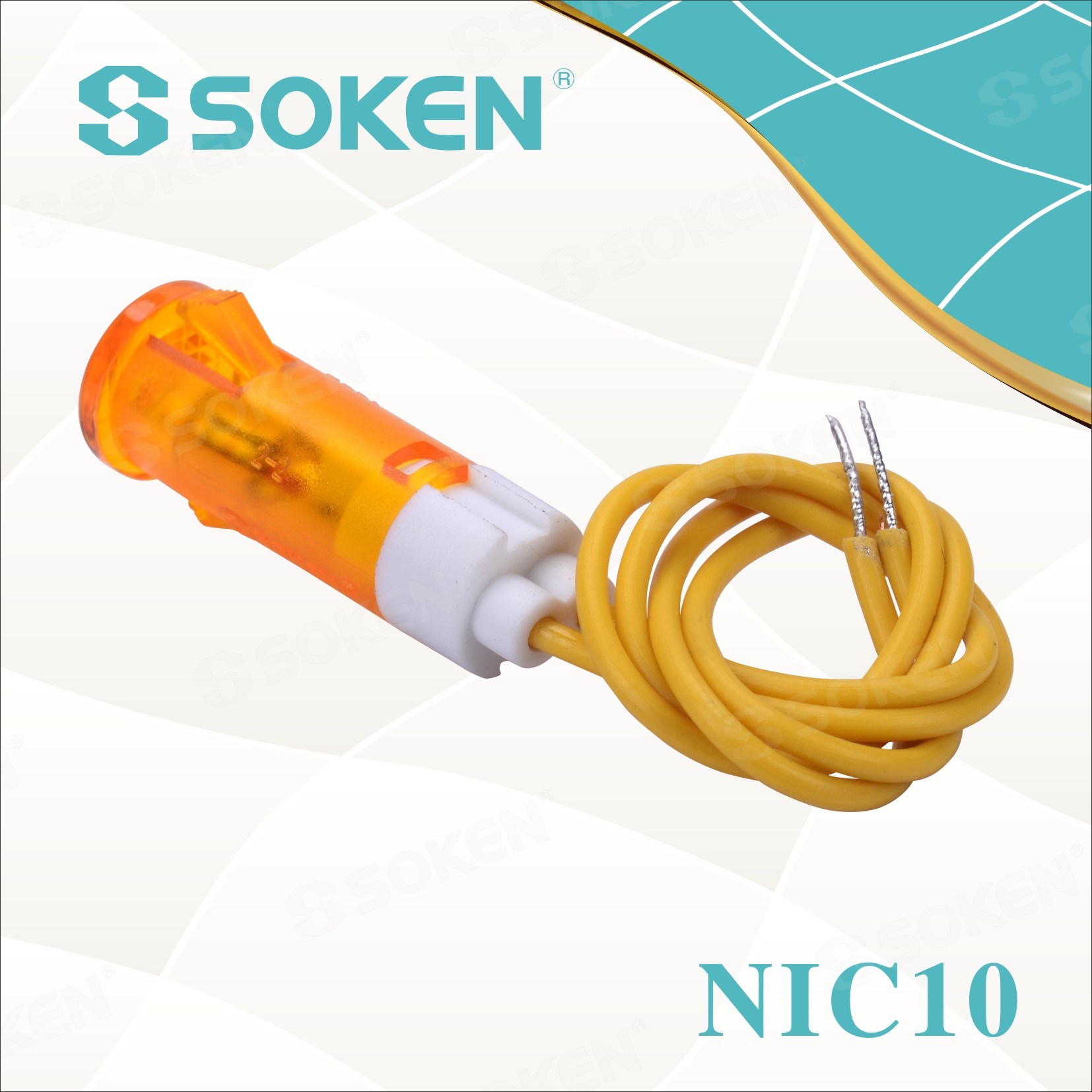 Reliable Supplier Led Small Single Light -
 Soken Indicator Light with Wire – Master Soken Electrical