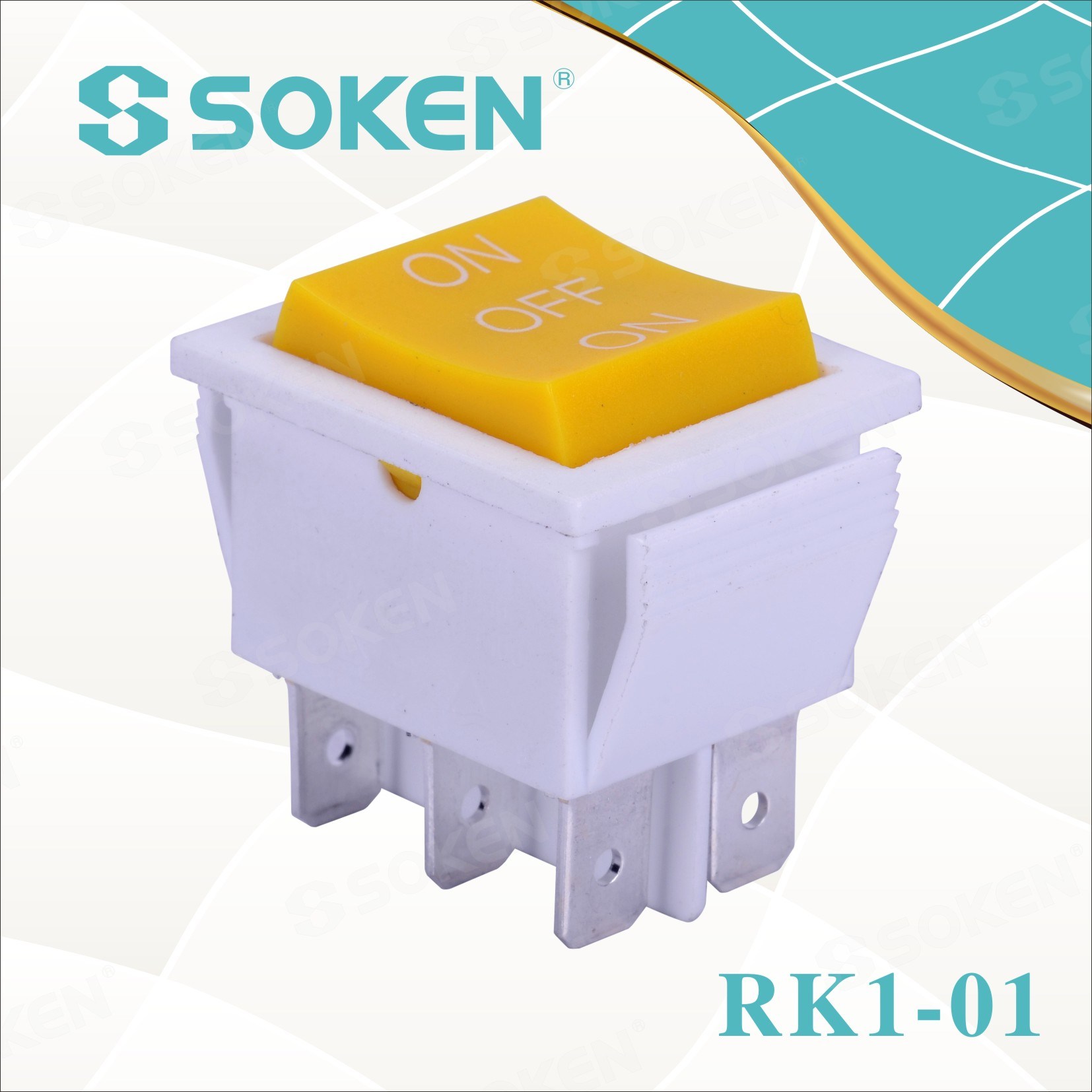 Factory Directly supply Electrical Component -
 Soken Momentary on off on Rocker Switch – Master Soken Electrical