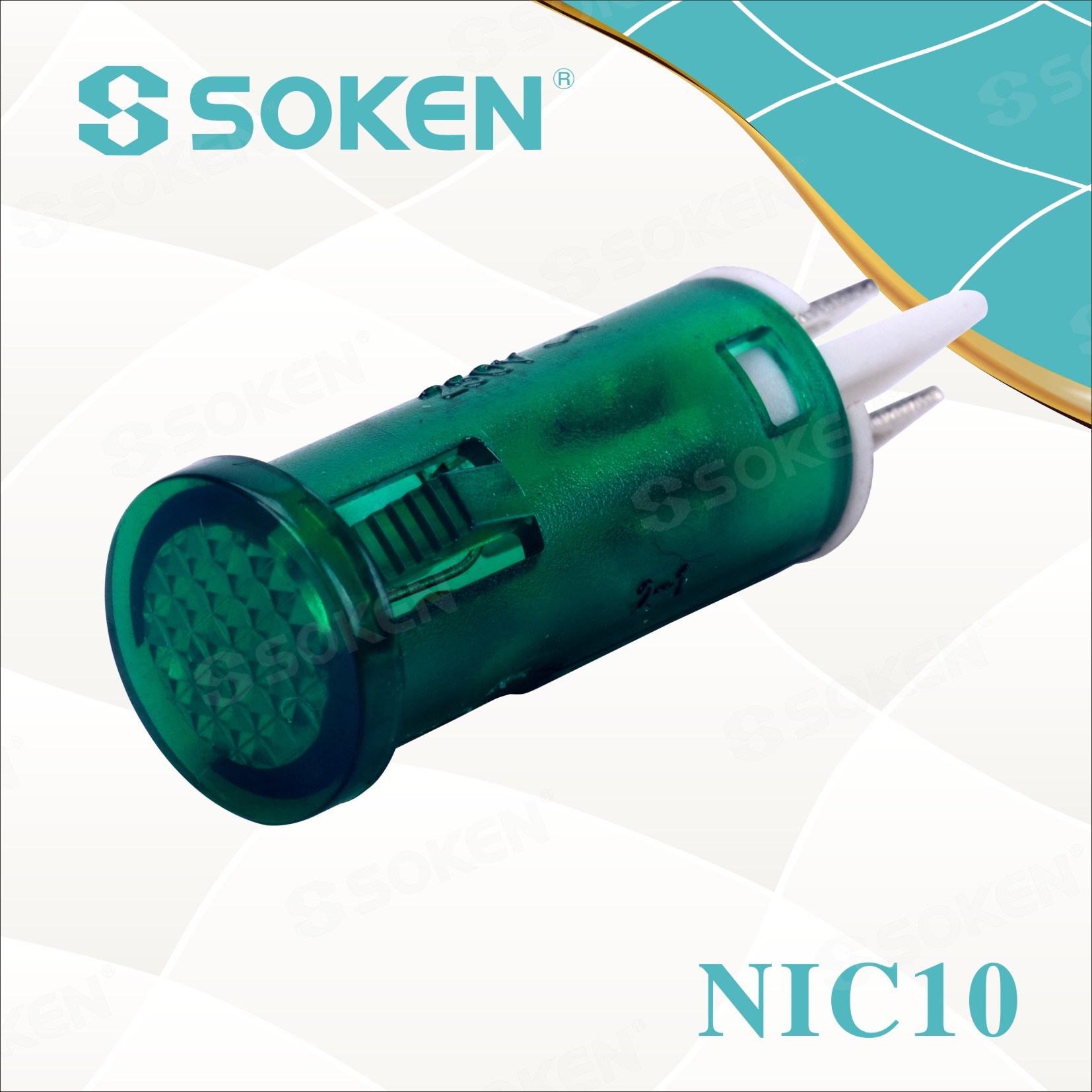 Soken Nic10 Indicator Light na may Neon Lamp