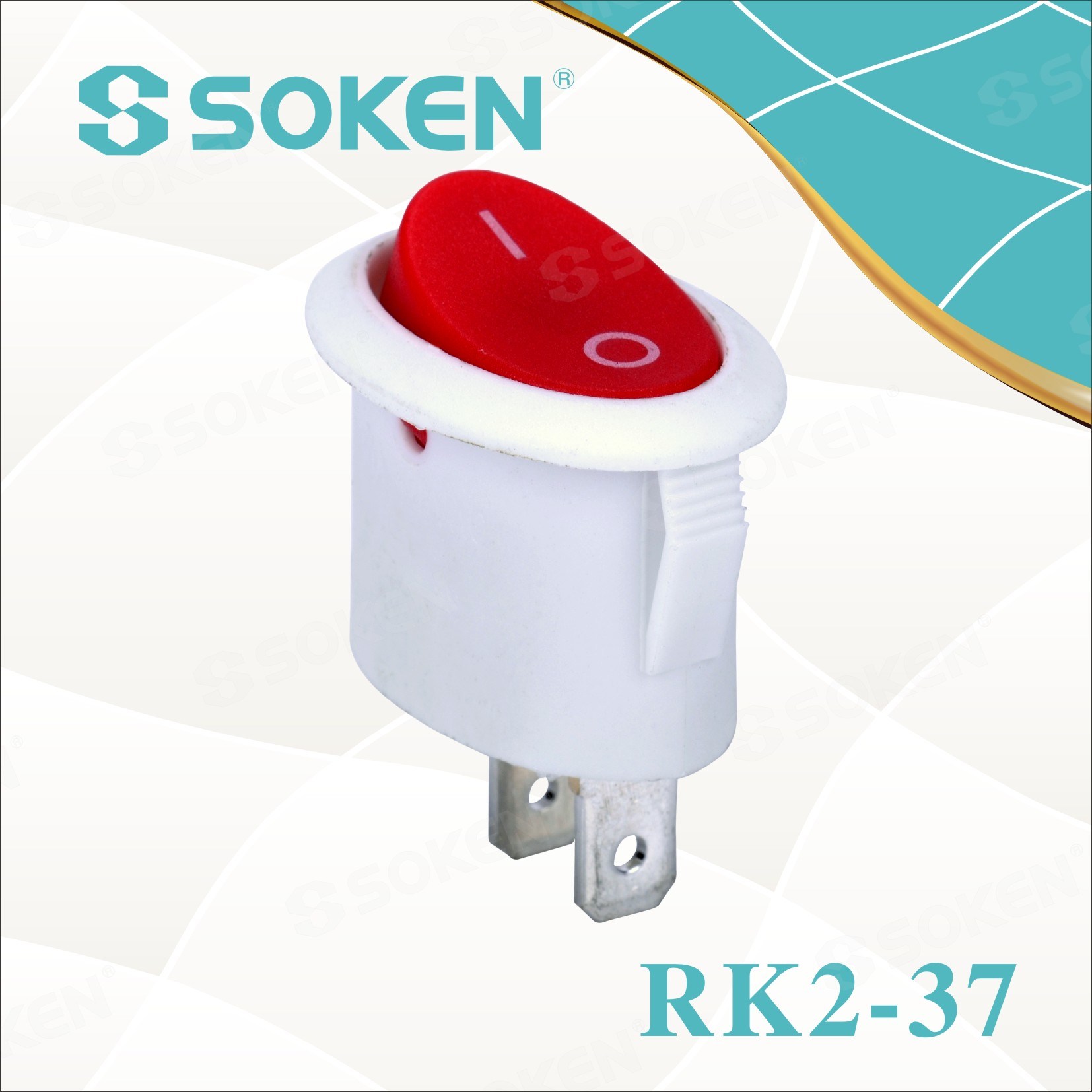 Special Design for Led Signal Tower Light -
 Soken Oval Rocker Switch – Master Soken Electrical