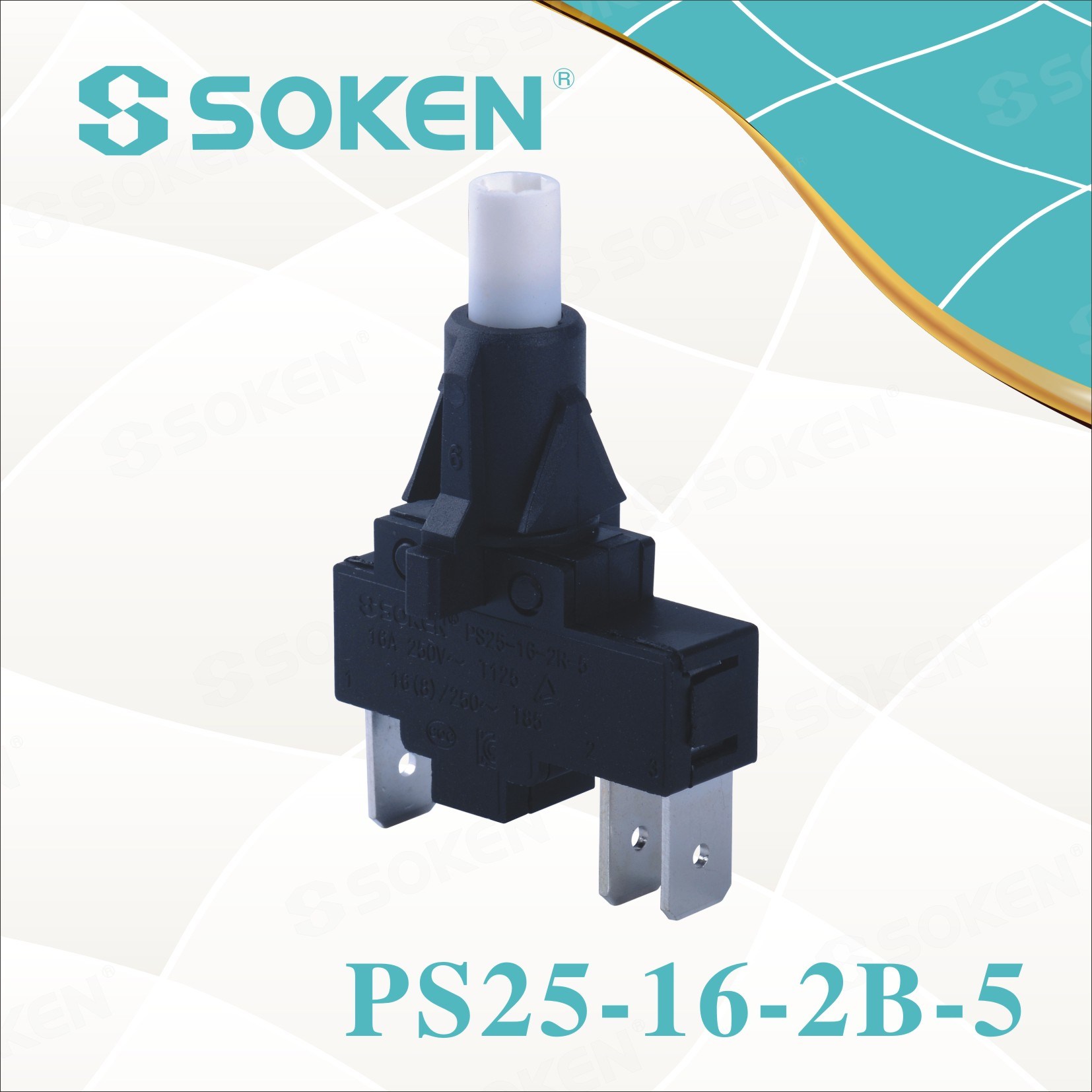 Cheapest Factory Power Push Button Switch -
 Soken Push Button Switch PS25-16-2b-5 – Master Soken Electrical