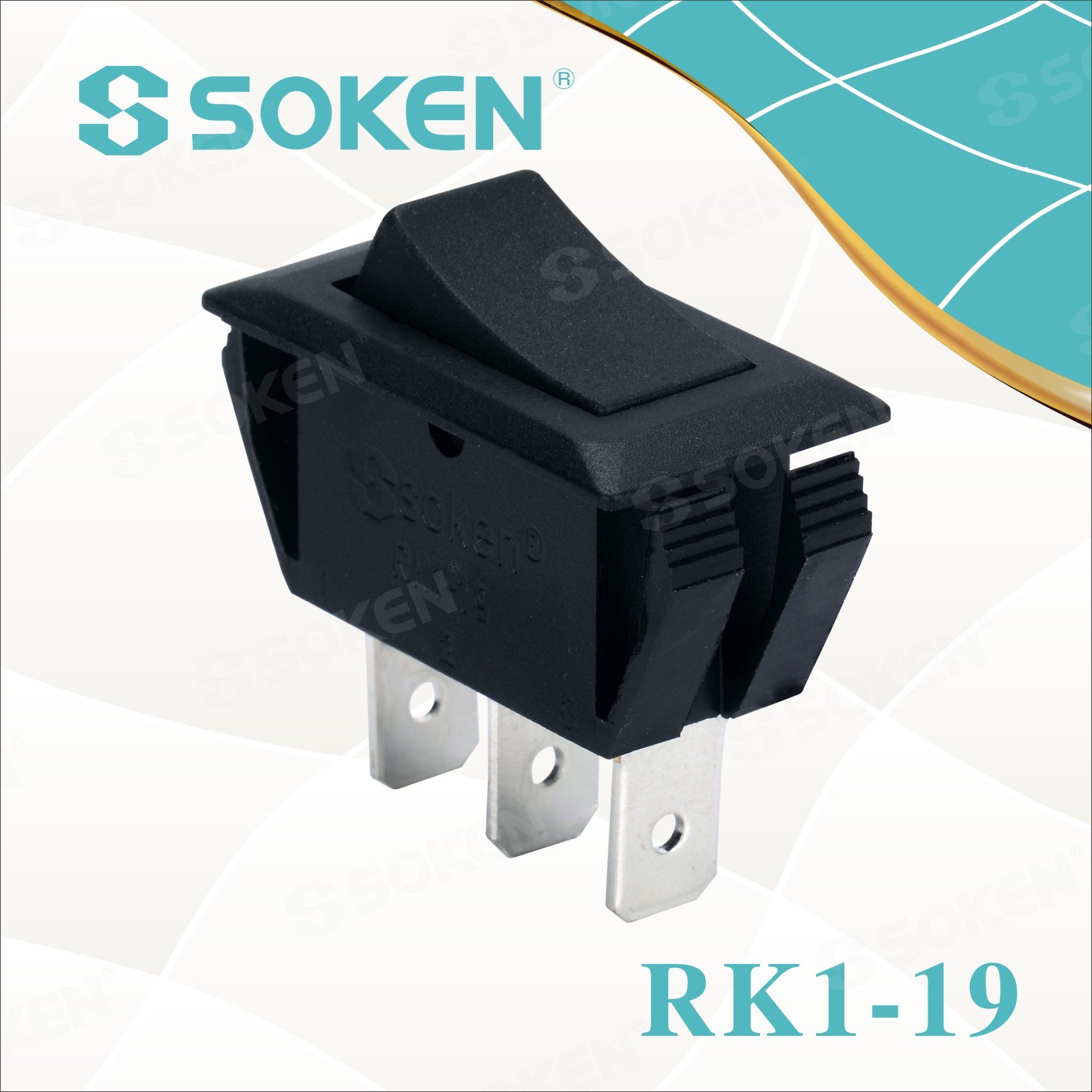 Soken Rk1-19 1X2 on on Rocker Switch