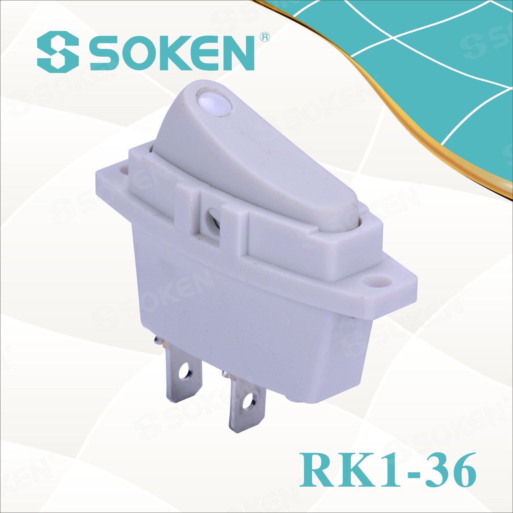 Good Wholesale Vendors Momentary Switch -
 Soken Rk1-36 1X1 on off Rocker Switch – Master Soken Electrical