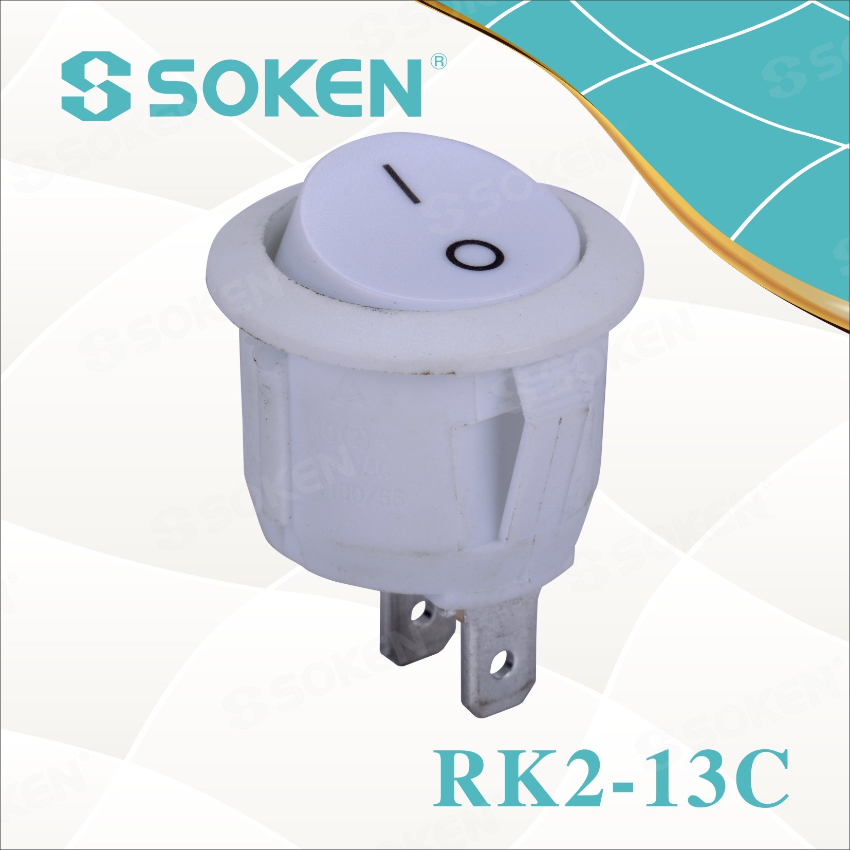 Hot Selling for Push Buton Switch -
 Soken Rk2-13c Round Rocker Switch – Master Soken Electrical