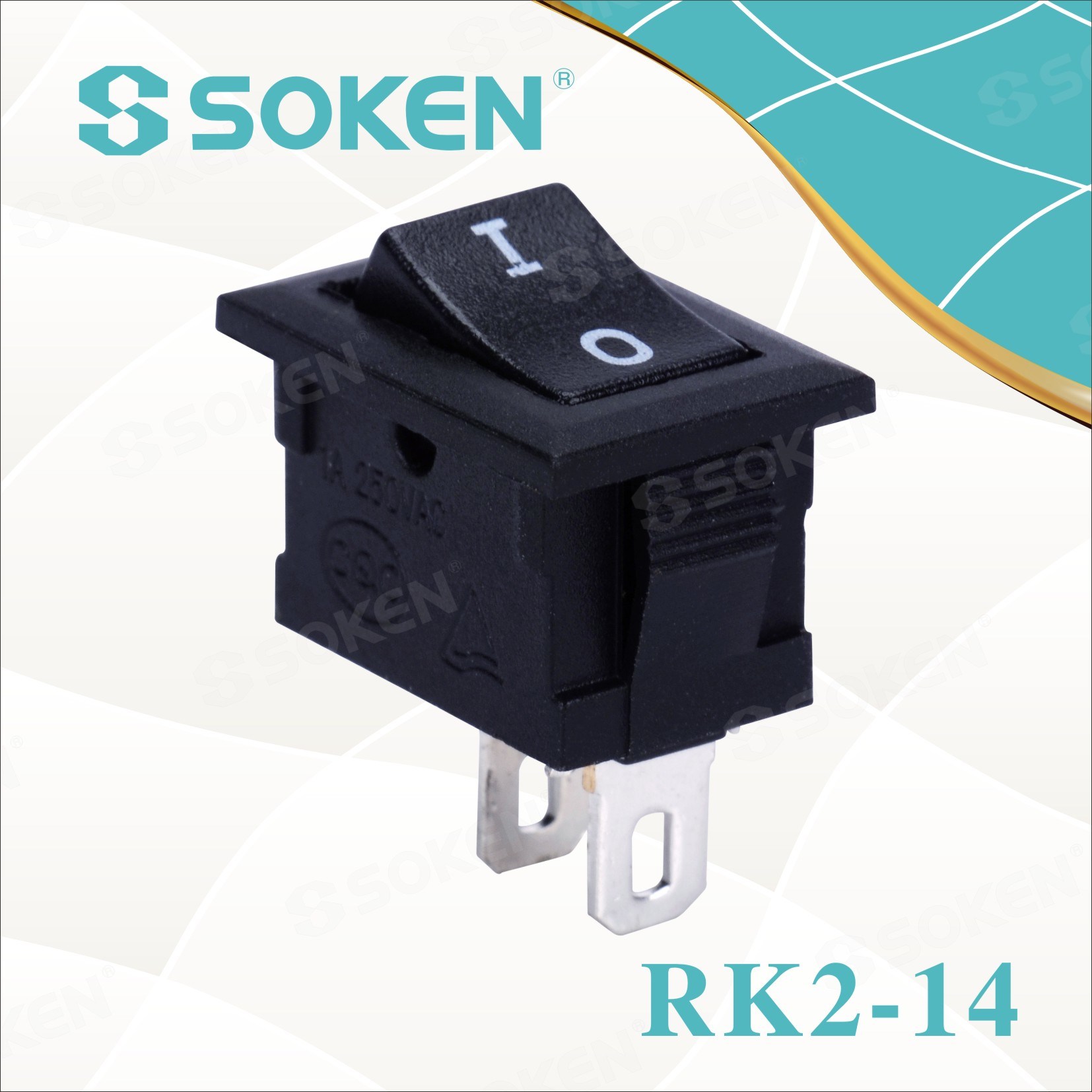 Competitive Price for 3speed Fan Switch -
 Soken Rk2-14 1X1 Electric Rocker Switch – Master Soken Electrical