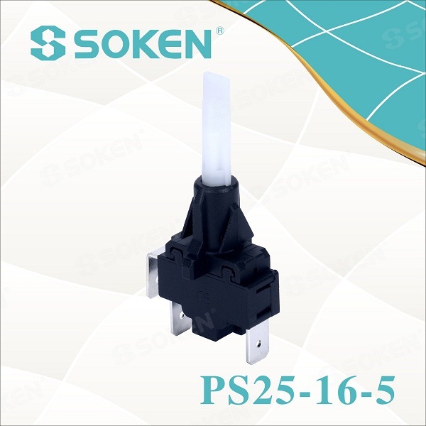 Cheap PriceList for Rotary Switch Datasheet -
 Soken Self-Locking Steamer Push Button Switch PS25-16-5 2pole – Master Soken Electrical