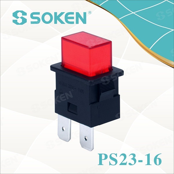 Professional Factory for Waterproof Pushbutton Switch -
 Soken Spst Power Strip Latching Push Button Switch – Master Soken Electrical