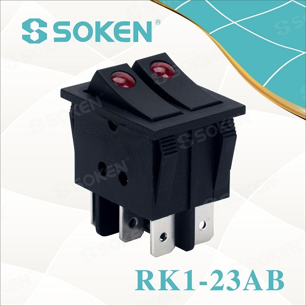 Factory Cheap Electrical Wiring Push Button Switch -
 Soken Switches CQC T100/55 Rocker Switch Kema Keur Switch – Master Soken Electrical