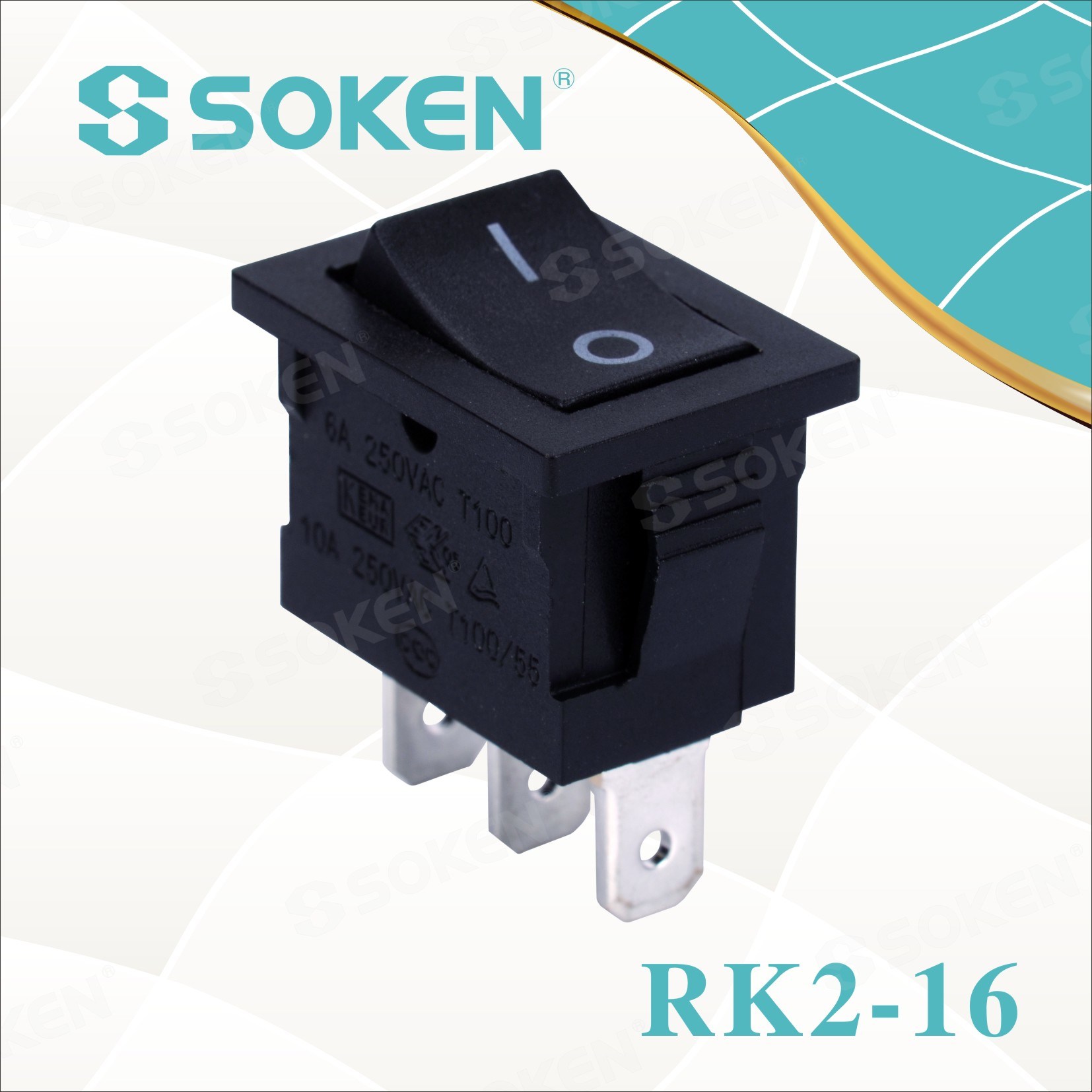 Sokne Rk2-16 1X2 on on Rocker Switch