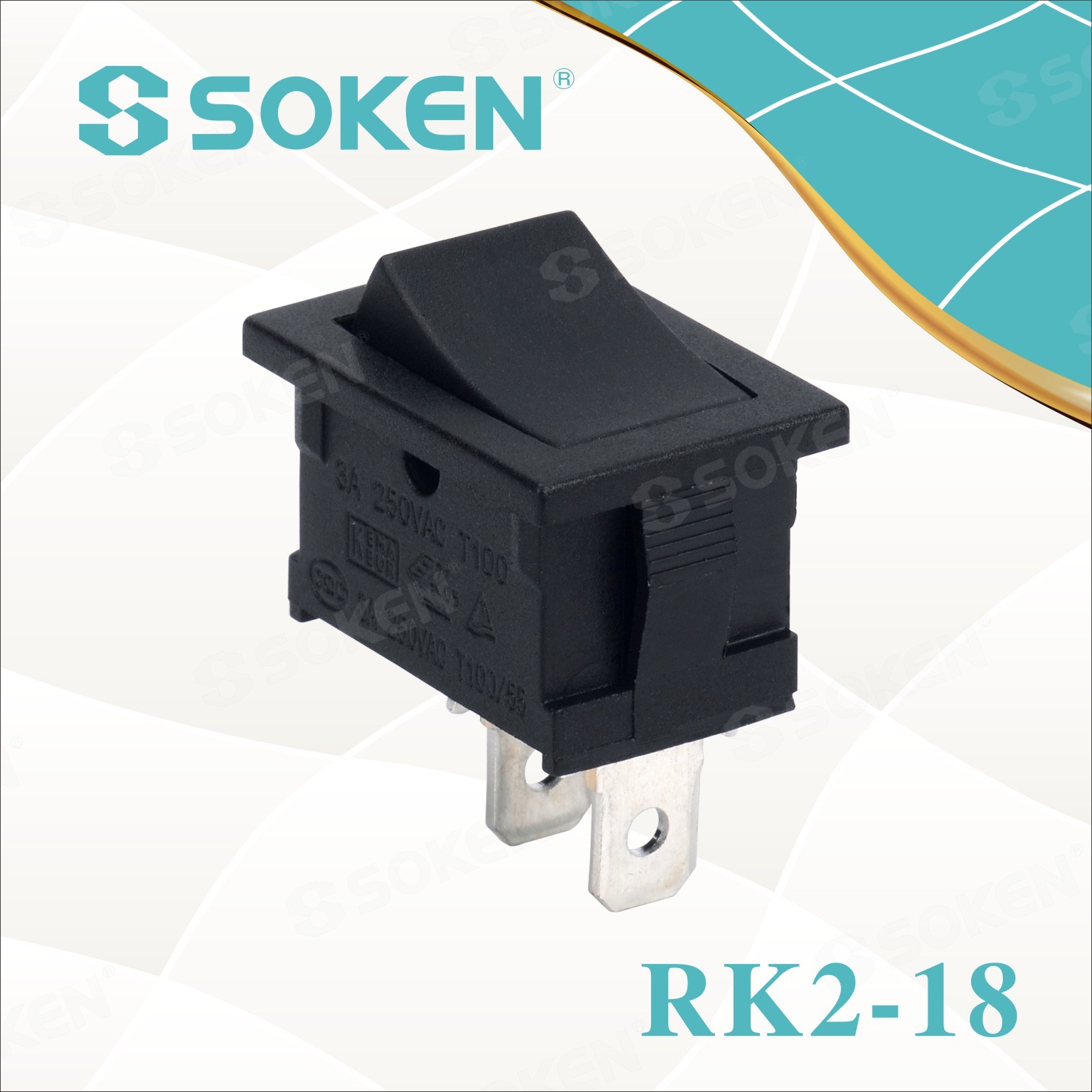 Top Suppliers 12v Led Rocker Switch - Sokne Rk2-18 1X1b/B UL Micro Rocker Switch – Master Soken Electrical