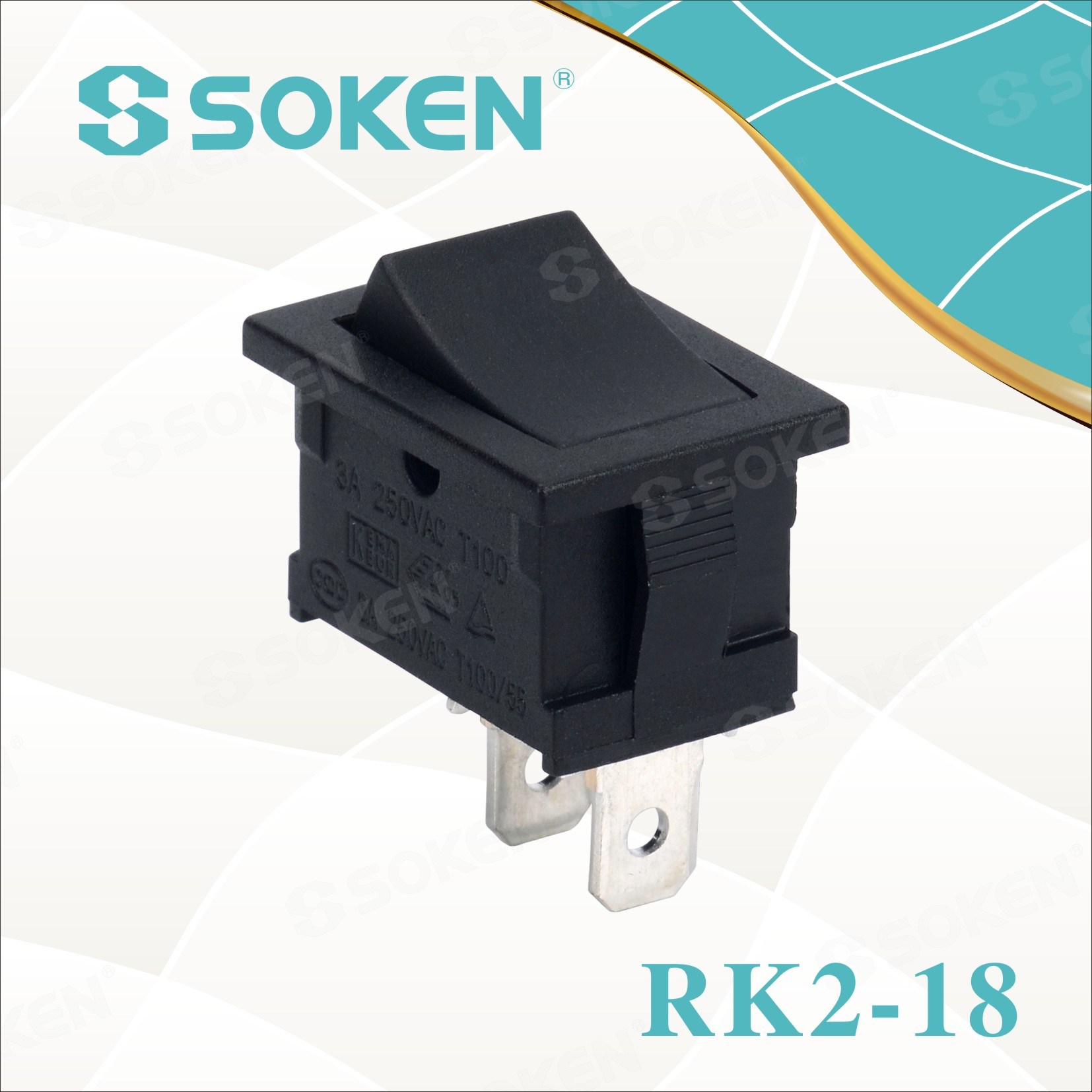 Top Suppliers 12v Led Rocker Switch -
 Sokne Rk2-18 1X1b/B UL Micro Rocker Switch – Master Soken Electrical