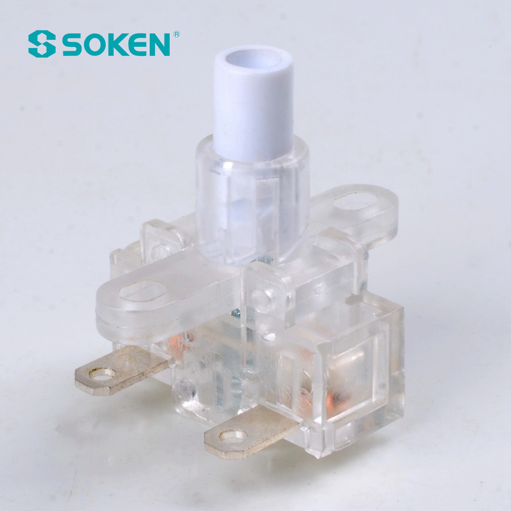 Soken Power Strip გამჭვირვალე Push Button Switch 250VAC 16A