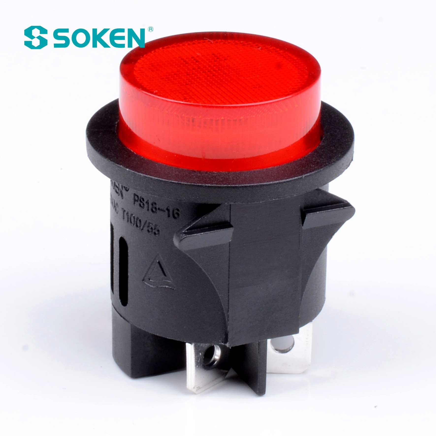 LED 1 Pole Push Button Switch sa Pula, Berde, Kahel