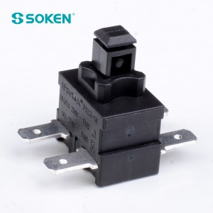 Soken สวิตซ์รีเซ็ตปุ่มกดสี่เหลี่ยม PS23-16-2D 2 Pole