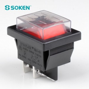 Waterproof Iluminated Dpst Rocker Switch