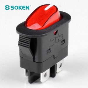 Double Pole ho tima Illuminated Rocker Switch