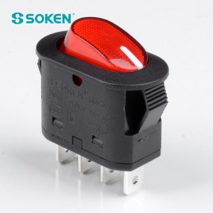 Soken Dpst Appliance Elettriku Magni tal-Kafè Rocker Switch T100/55