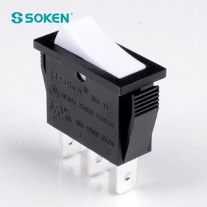 Soken Rocker Switch on-off/on-on fyrir rafmagnstæki Rk1-11c