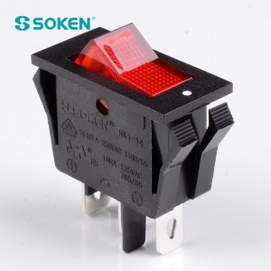 Soken اليڪٽريڪل راڪر سوئچ لائيٽ T85 16A 250VAC